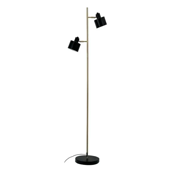 Merkproduct Ocean vloerlamp, zwart/messing