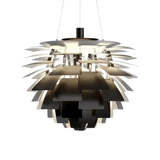 PH Artichoke Ø72 hanglamp, zwart Rechtstreeks Van De Fabrikant