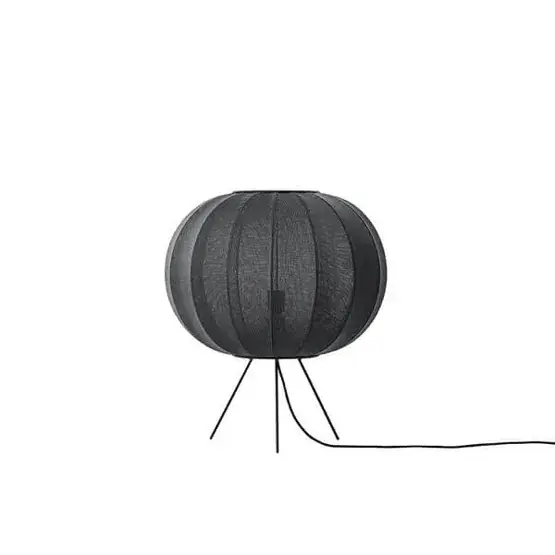 Voordeelprijs Knit-Wit Ø45 vloerlamp laag, zwart