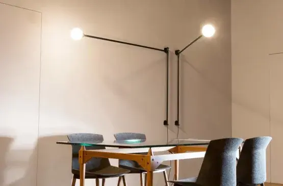 Premium Potence pivotante wandlamp, zwart