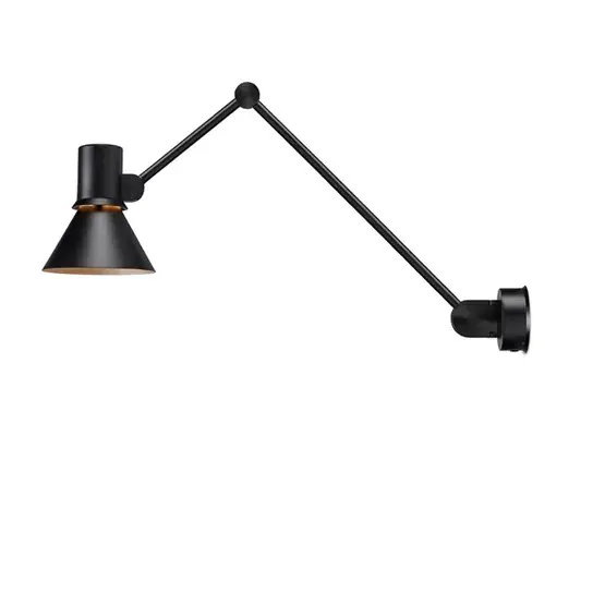 Type 80 W3 wandlamp, mat zwart Direct Beschikbaar