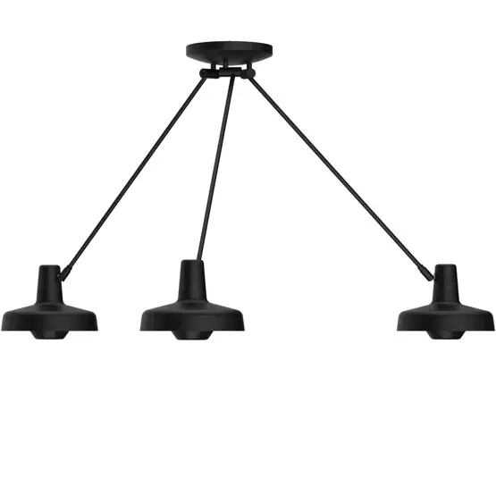 ARIGATO plafondlamp Palace Triple, zwart Hete Deal