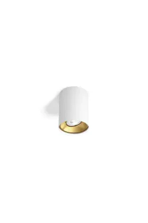Wever Ducre Solid 1.0 PAR16 Opbouwspot - Wit - Goud Direct Beschikbaar