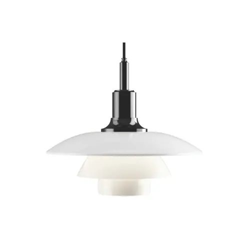 Louis Poulsen PH 3½-3 Glass Hanglamp - Zwart Korting