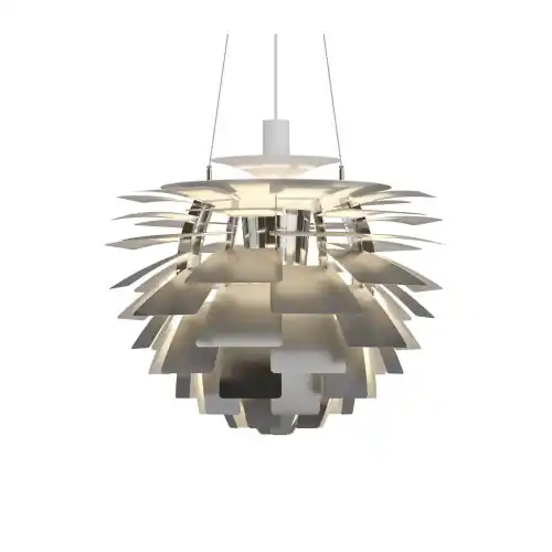 Veilige Betaling Louis Poulsen PH Artichoke 600 Hanglamp - E27 100W - RVS