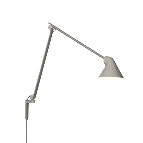 Exclusieve Aanbieding Louis Poulsen NJP Wall Long Wandlamp - 3000K - Lichtgrijs