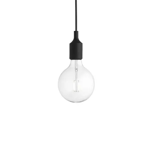 Muuto E27 Hanglamp LED - Zwart Fabrieksprijs