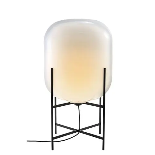 Pulpo Oda Medium Vloerlamp - Wit - Zwart Direct Beschikbaar