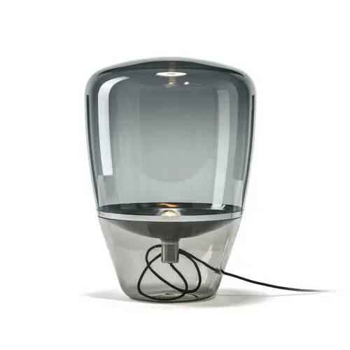 Exclusieve Aanbieding Brokis Balloon Medium Vloerlamp - Zwart verchroomd - Rookgrijs