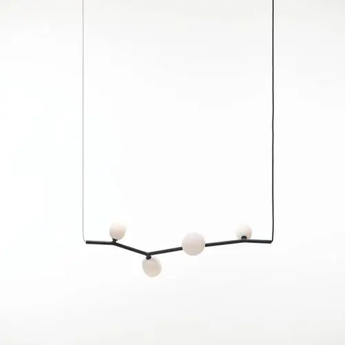 Brokis Ivy Horizontal 4 Hanglamp - Grijs - Wit Alleen Vandaag