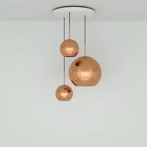 Koopje Tom Dixon Copper Trio Round Hanglamp - Koper