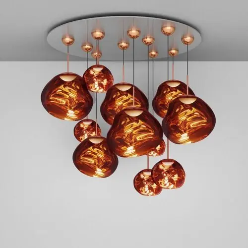 Lage Kosten Tom Dixon Melt LED Mega Hanglamp - Koper