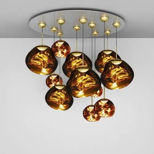 Gratis Retour Tom Dixon Melt LED Mega Hanglamp - Goud