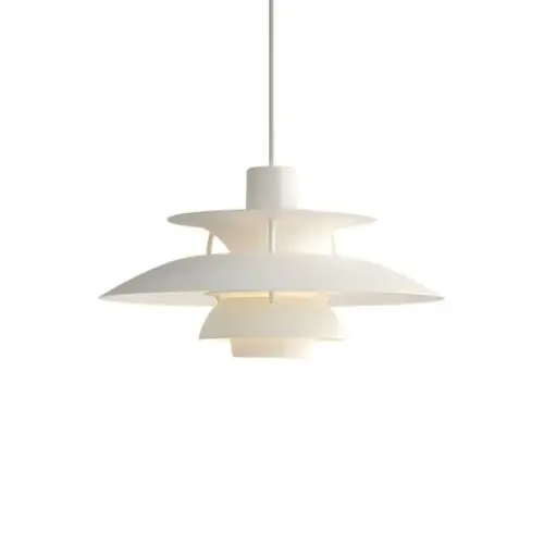 Louis Poulsen PH 5 Mini Hanglamp - Wit monochrome Rechtstreeks Van De Fabrikant