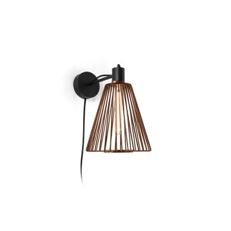 Wever Ducre Wiro Cone 1.1 Wandlamp - Roest - met stekker Gratis Retour