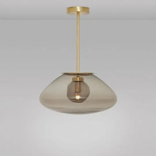 Tijdelijk Beschikbaar CTO Lighting Petra Large Hanglamp - Messing - Rookgrijs