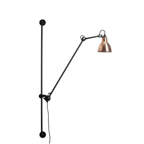 Aanbieding DCW Editions Lampe Gras N214 Round Wandlamp - Ruw koper