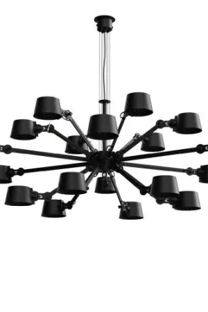 Aanbieding Tonone Bolt Chandelier 18 arms Hanglamp - Zwart