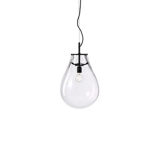 Speciale Aanbieding Bomma Tim Small Hanglamp - Transparant - Zwart