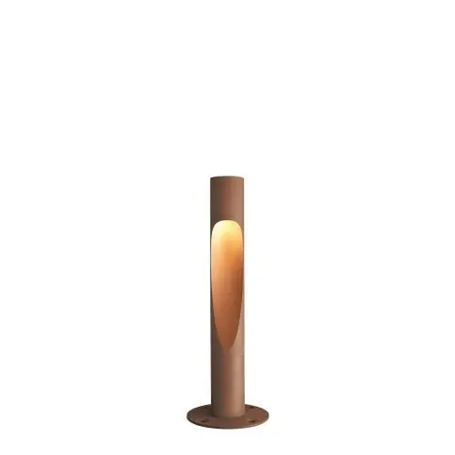 Lage Prijs Louis Poulsen Flindt Bollard 800 Vloerlamp - 3000K Grondanker - Bruin