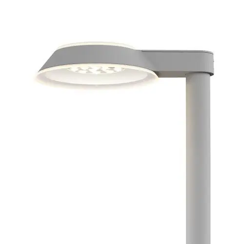 Louis Poulsen Homann Lantaarnpaal - 3000K Nightdim 3143lm - Sym 5F - No uplight - Aluminium Favoriet