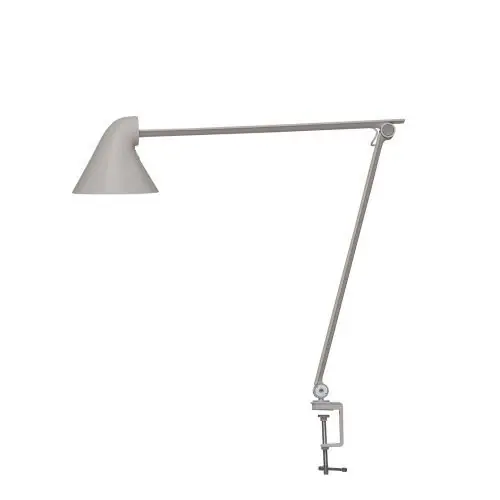 Uitverkoop Louis Poulsen NJP Tafellamp met klem - 3000K - Lichtgrijs
