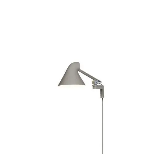 Merkproduct Louis Poulsen NJP Wall Short Wandlamp - 3000K - Lichtgrijs