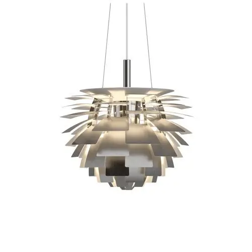 Beperkt Aanbod Louis Poulsen PH Artichoke 480 Hanglamp 3000K-1800K Dali - RVS