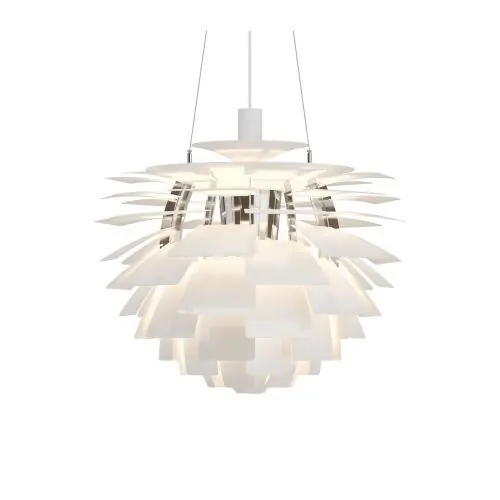 Lage Kosten Louis Poulsen PH Artichoke 600 Hanglamp - 2700K Dali - ext. driver - Wit