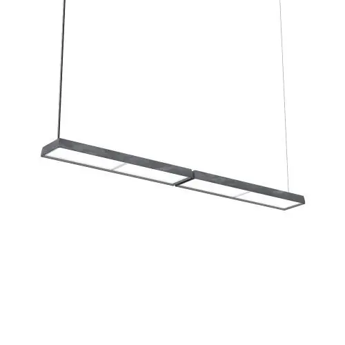 Veilige Betaling Louis Poulsen Slim Box Suspended Double Hanglamp - 3000K 4870lm Wireless Bluetooth - Opal - Aluminium
