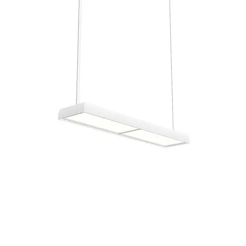 Louis Poulsen Slim Box Suspended Single Hanglamp - Kelvin instelbaar 4366lm Dali High Output - Opal - Wit Tijdelijk Beschikbaar