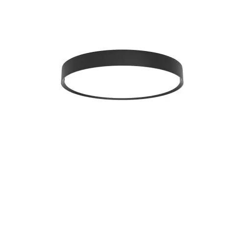 Hete Deal Louis Poulsen Slim Round 440 Semi-recessed Plafondlamp - 3000K 2373lm Dali - Opal - Zwart