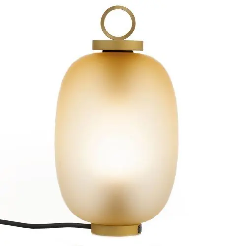 Ethimo Lucerna Wired Lantaarn - Messing - Mat Amber Exclusieve Aanbieding