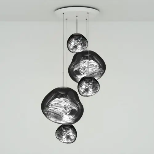 Shop Nu Tom Dixon Melt Large Round LED Hanglamp - Chroom