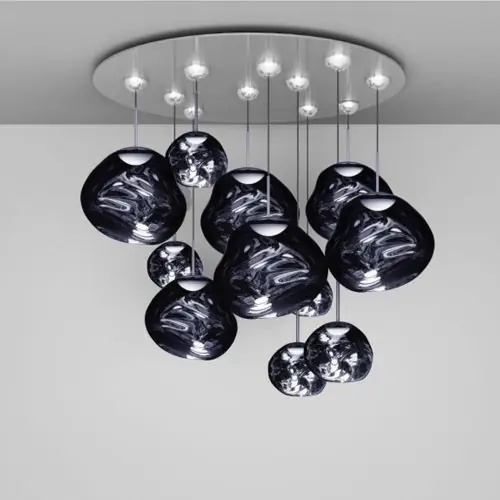 Uitverkoop Tom Dixon Melt Mega LED Hanglamp - Smoke