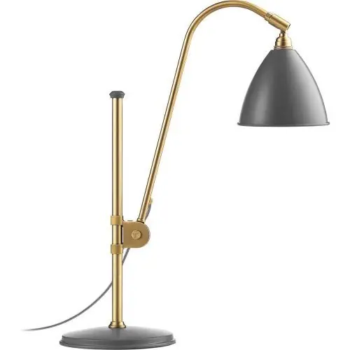 Must-Have Gubi Bestlite BL1 16 Tafellamp - Messing & Mat grijs