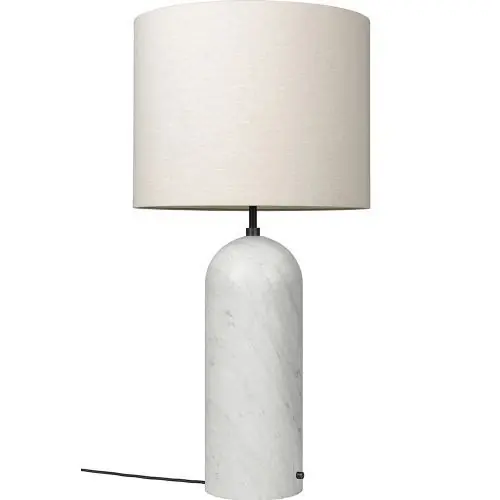 Nieuw Gubi Gravity XL Low Vloerlamp - Wit marmer & Canvas wit