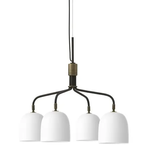 Rechtstreeks Van De Fabrikant Gubi Howard Kroonluchter - 4 Arm Short - Wit