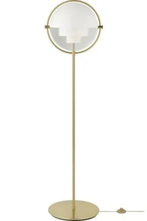 Aanbieding Gubi Multi-Lite Vloerlamp - Messing & Mat wit
