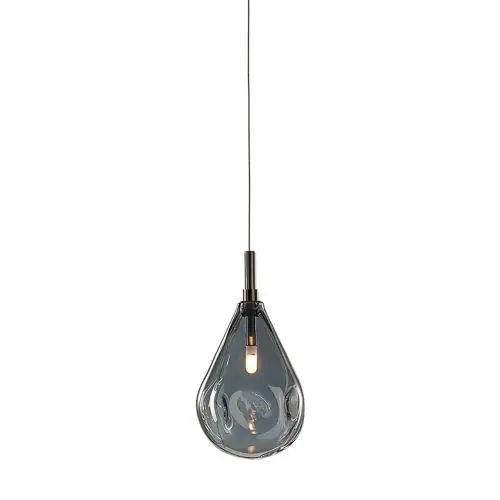 Bomma Soap Mini Single Hanglamp - Zilver glas - Antraciet fitting Voordeelprijs