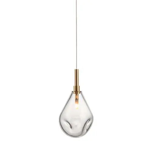 Bomma Soap Mini Single Hanglamp - Helder glas - Geborsteld gouden fitting Beperkt Aanbod