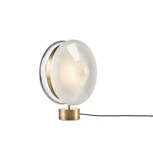 Bomma Orbital Tafellamp - Polair wit - Patina goud Gecertificeerd