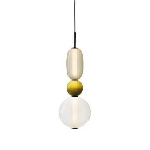 Shop Nu Bomma Pebbles Small Hanglamp - Configuratie 3 - Wit - geel