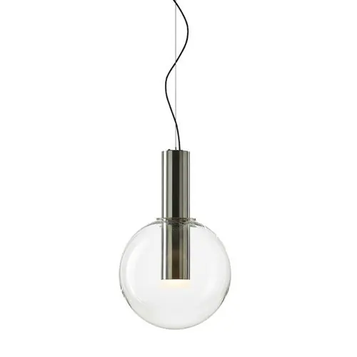 Snelle Levering Bomma Phenomena Hanglamp - Small Ball - Helder - geborsteld zilver