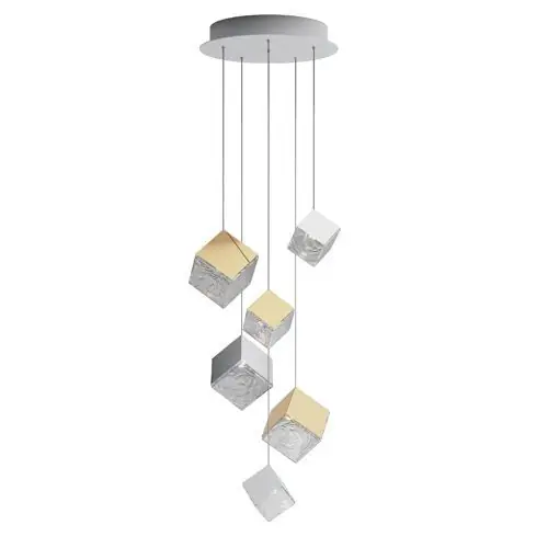 Merkproduct Bomma Pyrite 6 pcs Hanglamp - 3x goud 3x zilver