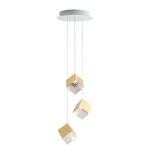 Bomma Pyrite 3 pcs Hanglamp - Goud Gereduceerde Prijs