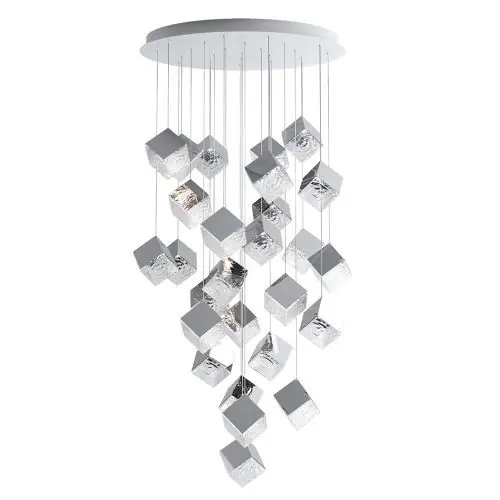 Bomma Pyrite 26 pcs Round Hanglamp - Zilver Tijdelijk Beschikbaar
