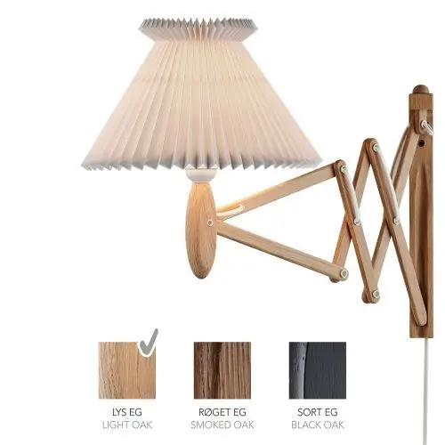 Bestel Nu LE KLINT Sax 224-6/17 Wandlamp - Licht eiken met papieren kap - Wit