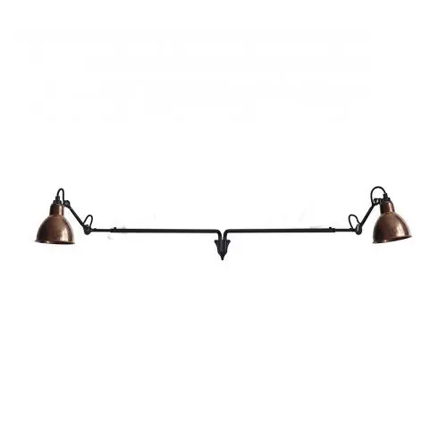 Laatste Kans DCW Editions Lampe Gras N213 Double Round Wandlamp - Rauw koper