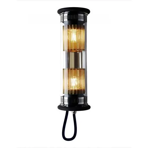 DCW Editions In The Tube 100-350 Wandlamp - Goud - Gouden mesh - Zwarte stop Op = Op
